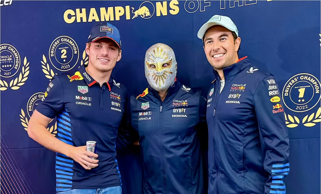 GP de México: Checo Pérez y Max Verstappen realizan convivencia con Místico