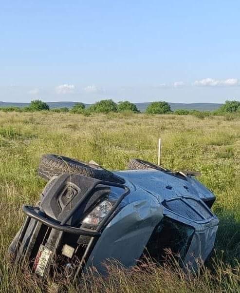 Deja a dos lesionados volcadura en Múzquiz
