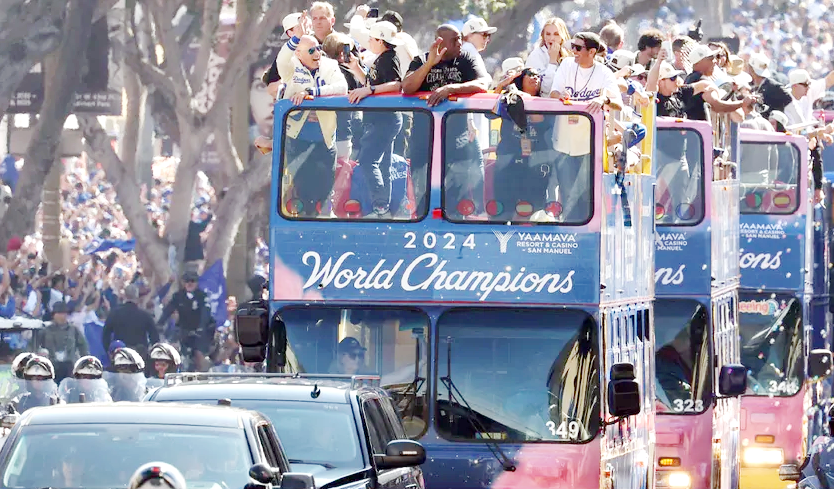 Dodgers celebran su campeonato