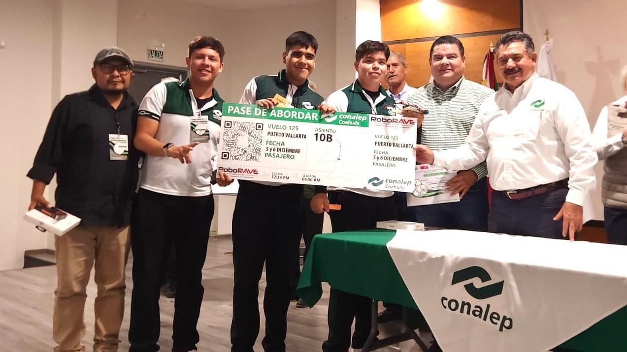 TRIUNFA CONALEP-CF EN CONCURSO DE ROBÓTICA