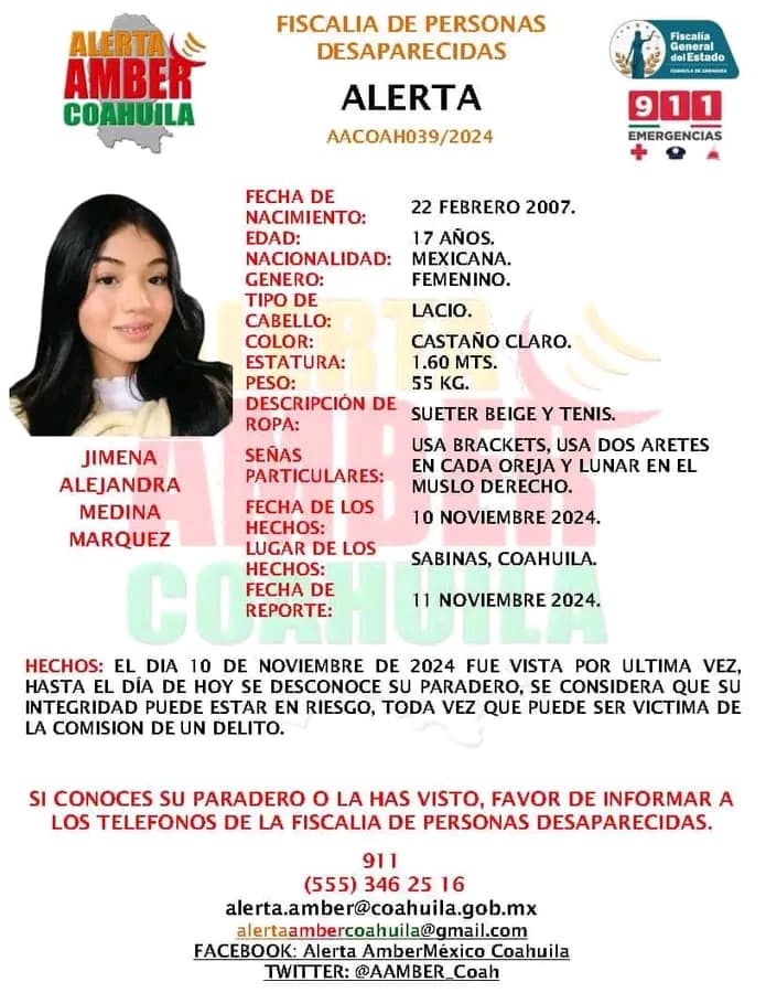 Buscan a Jimena