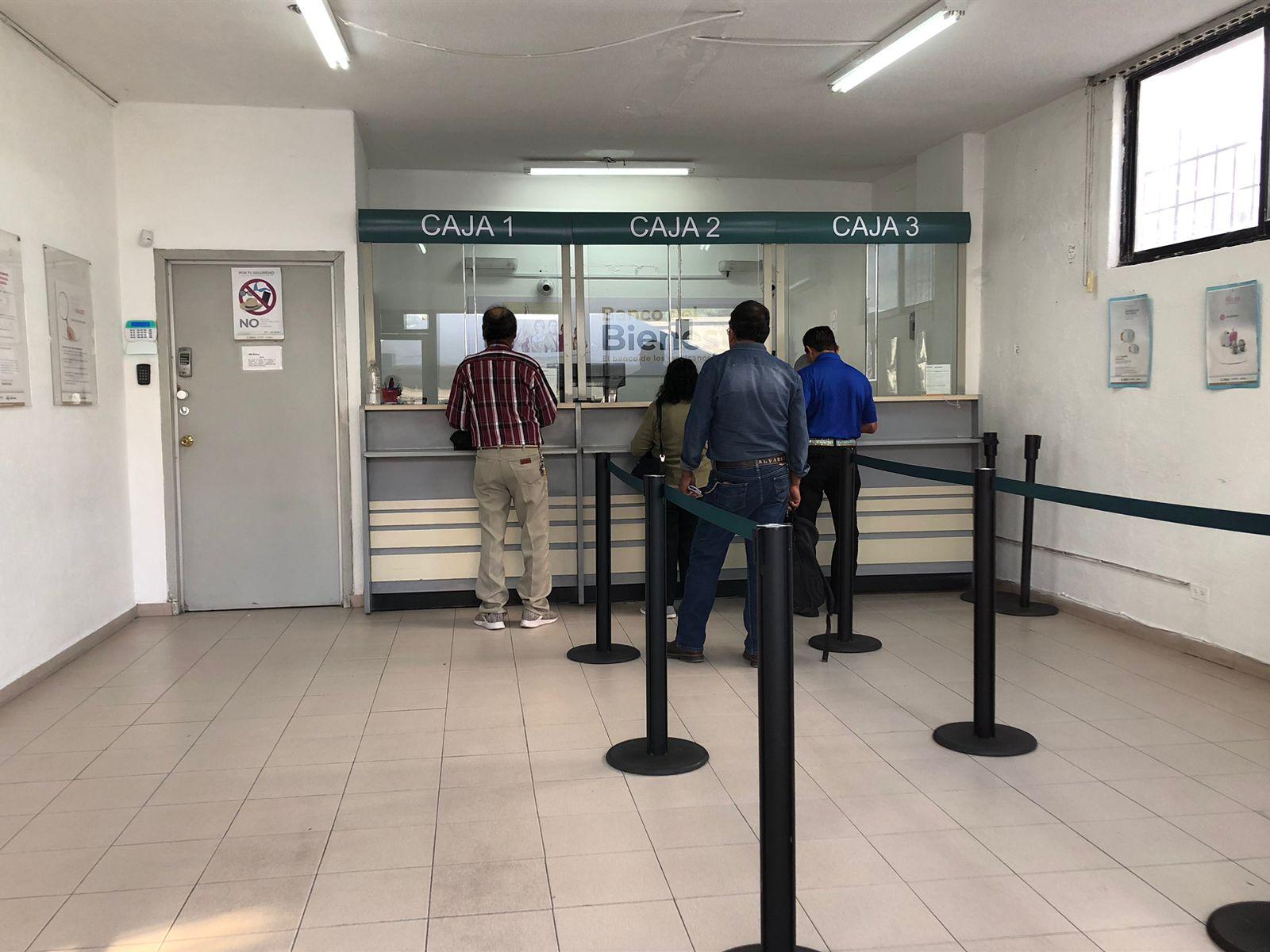 Poca afluencia en los Bancos del Bienestar