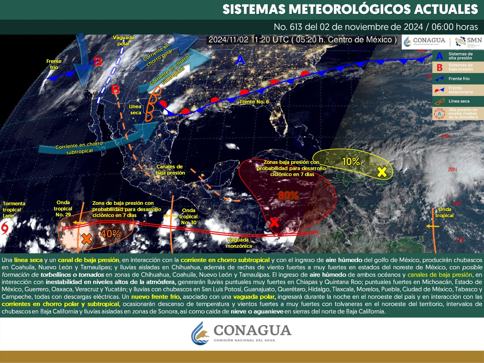 SE ESPERAN RACHAS DE VIENTO FUERTES Y POSIBLE FORMACIÓN DE TORBELLINOS O TORNADOS EN COAHUILA