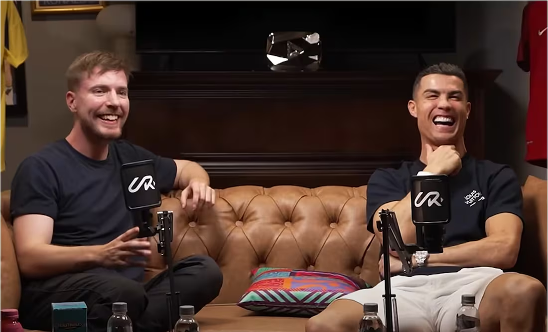 Cristiano Ronaldo realiza épica colaboración con MrBeast y rompe el Internet