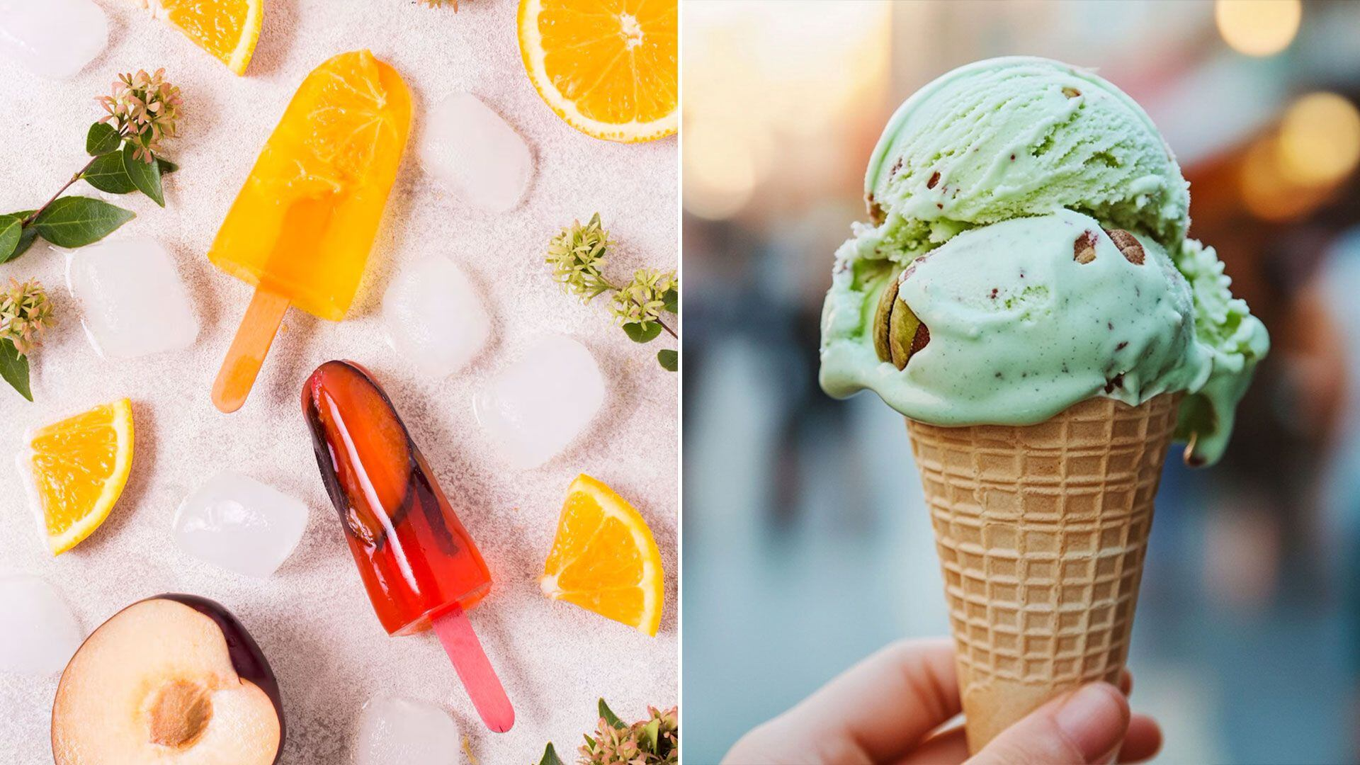 ¿Helado de agua o crema?; este es el más saludable