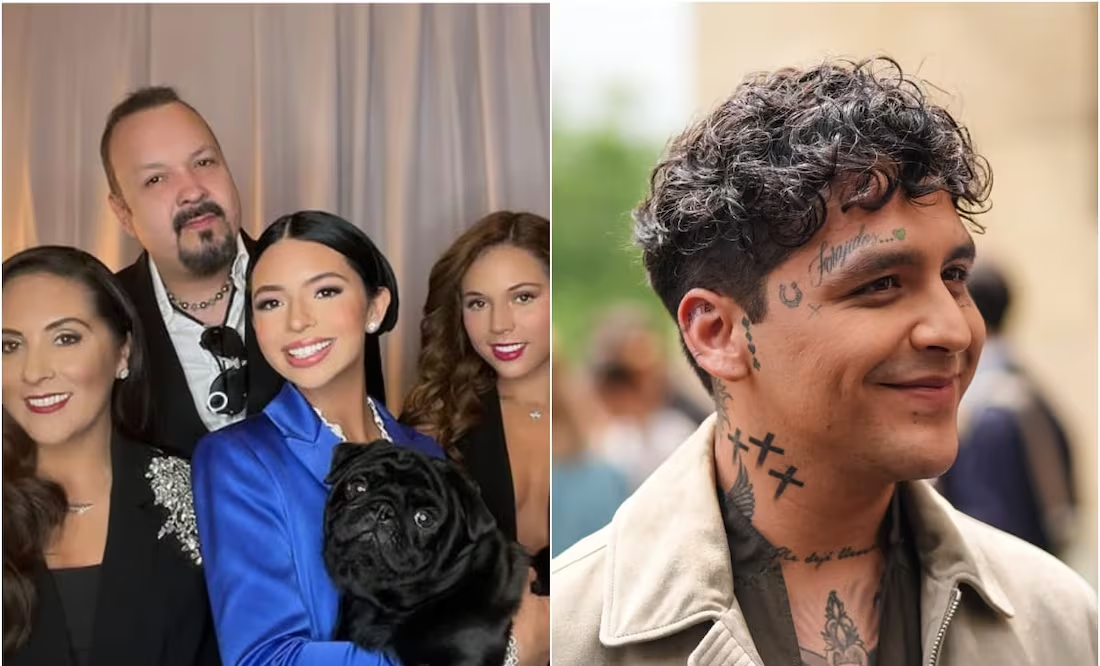 Así celebró Christian Nodal su primer Thanksgiving Day con la familia Aguilar