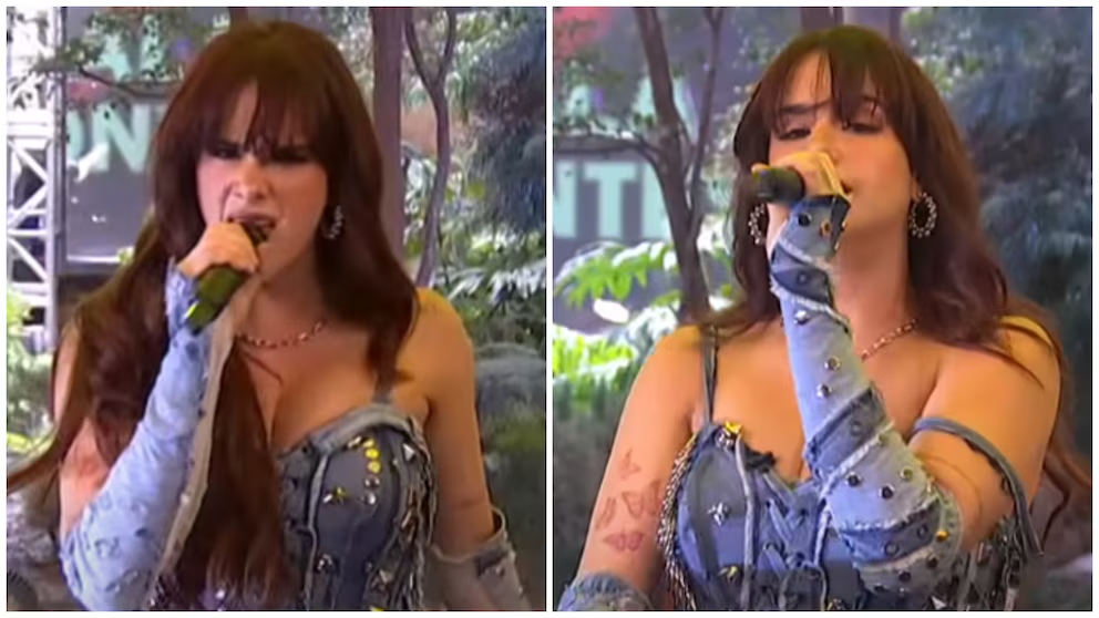 Gala Montes detiene concierto para expulsar a hombre que la insultó
