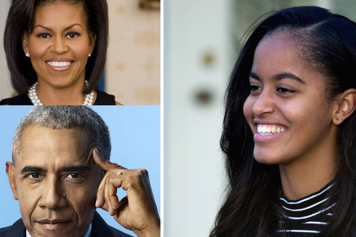 Malia, la hija de Obama, decide no usar su apellido