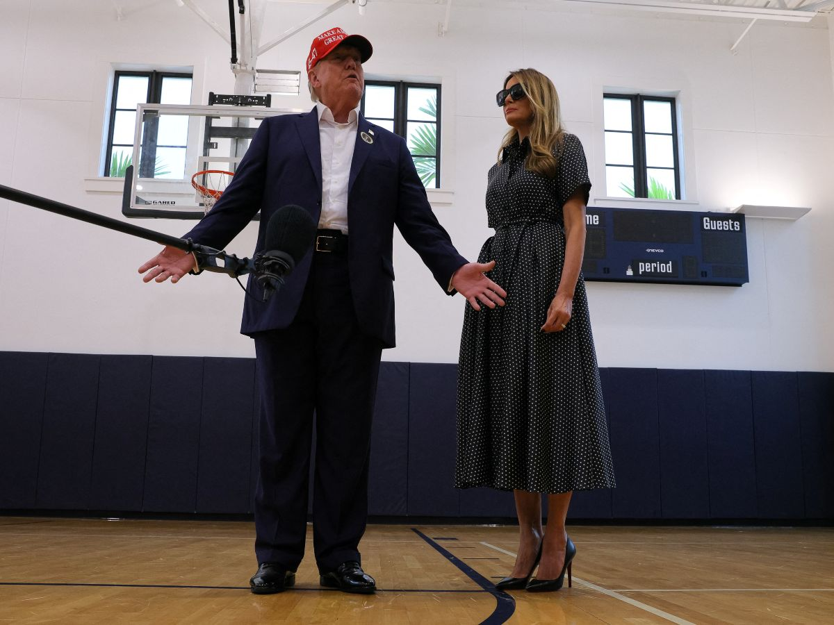 «Si es justa, aceptaré el resultado de la elección», dice Trump tras votar en Florida