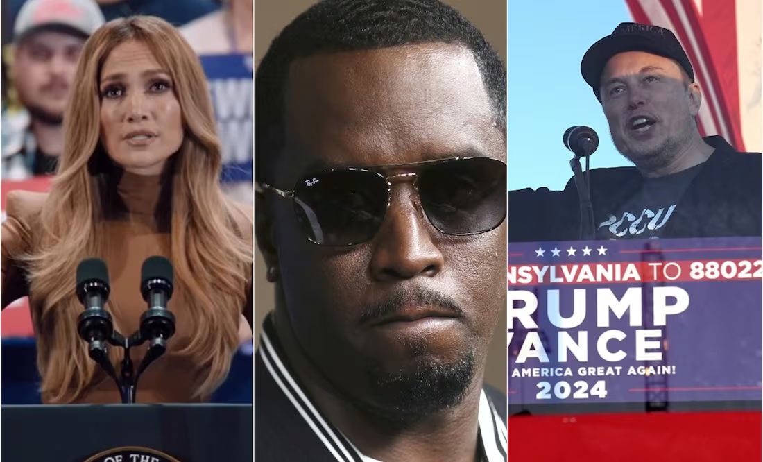 Elon Musk critica a Jennifer López por no haber «advertido» sobre Diddy Combs, mientras se manifiesta contra Donald Trump