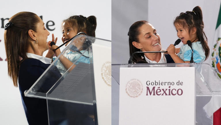 Niña interrumpe discurso de Sheinbaum en SLP; “va a ser la próxima diputada”, respondió