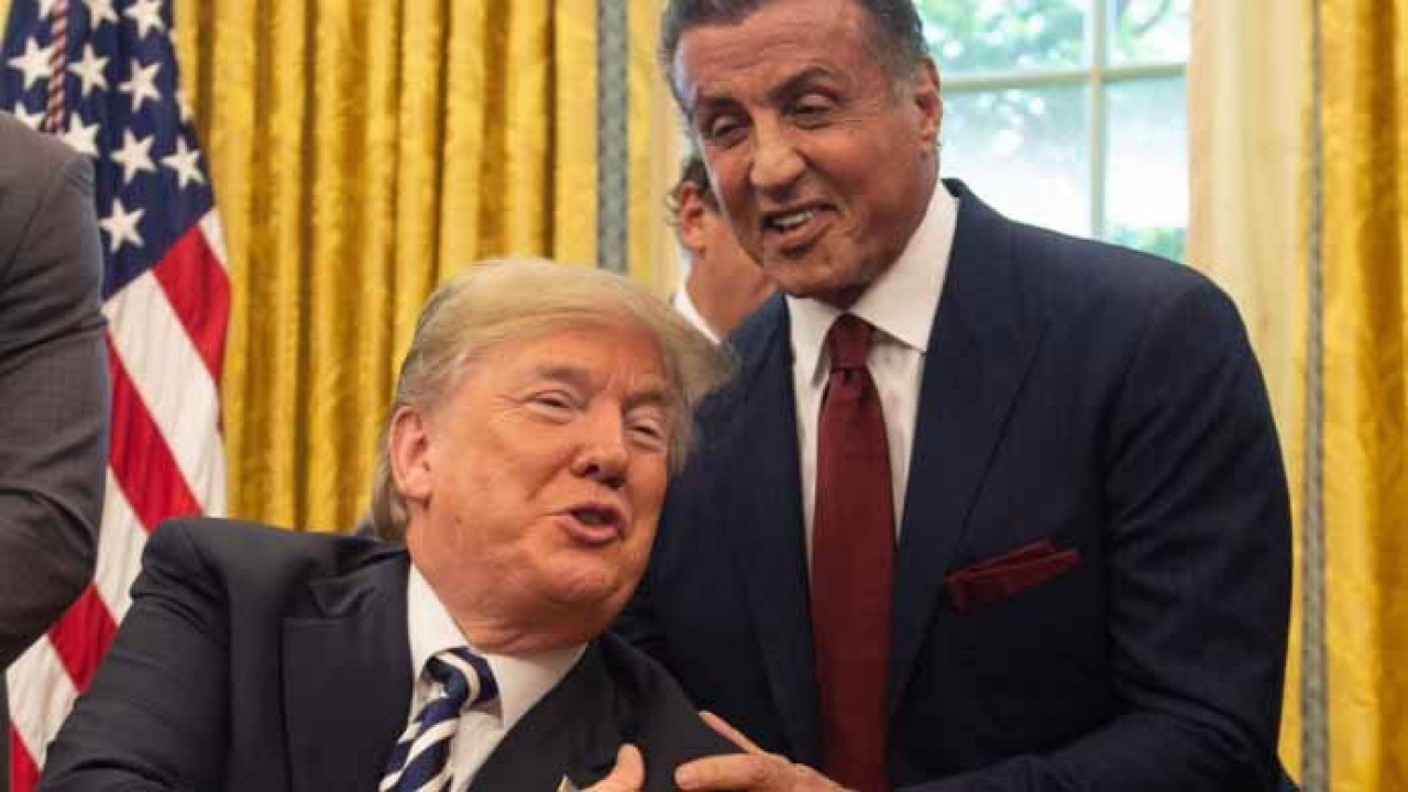 Trump, “el segundo George Washington”, dice Sylvester Stallone; compara al republicano con Rocky Balboa