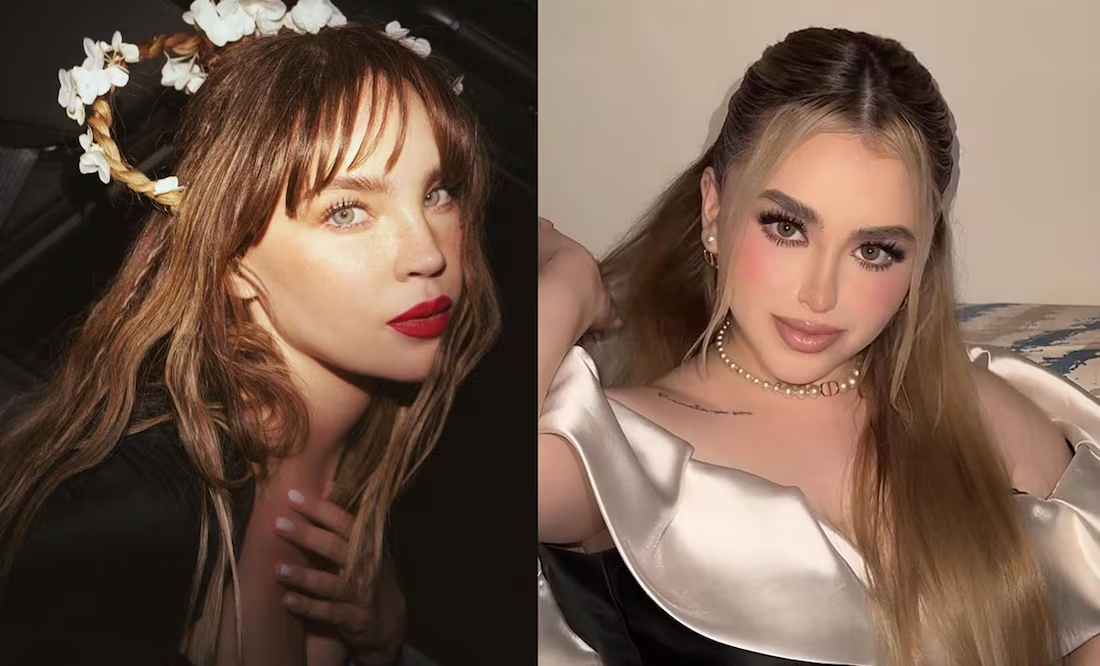 Belinda y Amely Nodal lucen la misma mini falda tableada