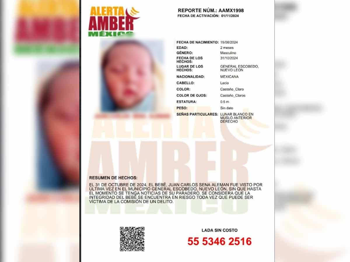 ¿Cómo activar una Alerta AMBER en México tras el robo o desaparición de un bebé u otro menor de edad?