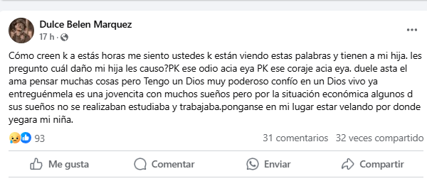 Conmueve madre de Jimena a la región