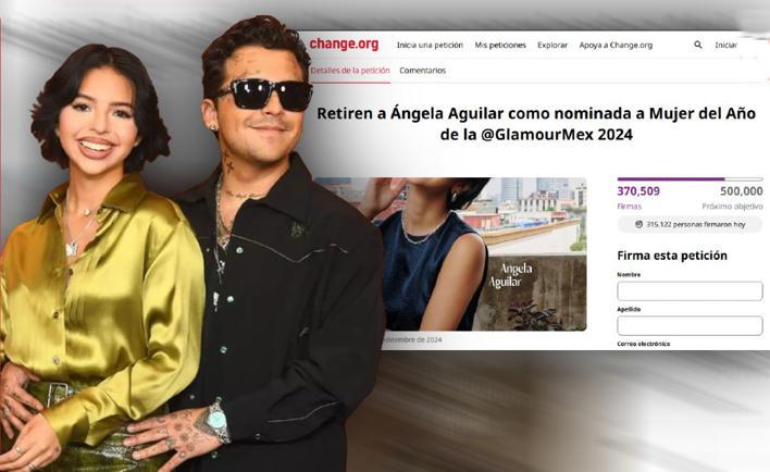 Petición contra Ángela Aguilar suma casi 400 mil firmas, ¿dejará de ser ‘La Mujer del Año’?