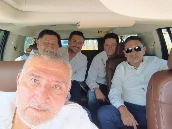 Noroña sube foto con Yunes y Adán Augusto tras pelea en Senado: «No está sólo»