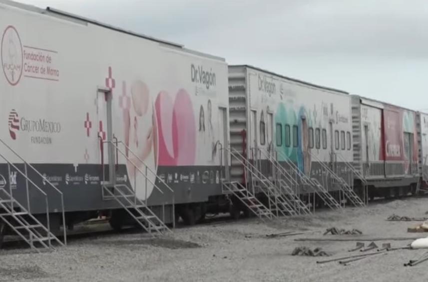 Llega a Sabinas el Tren de la Salud
