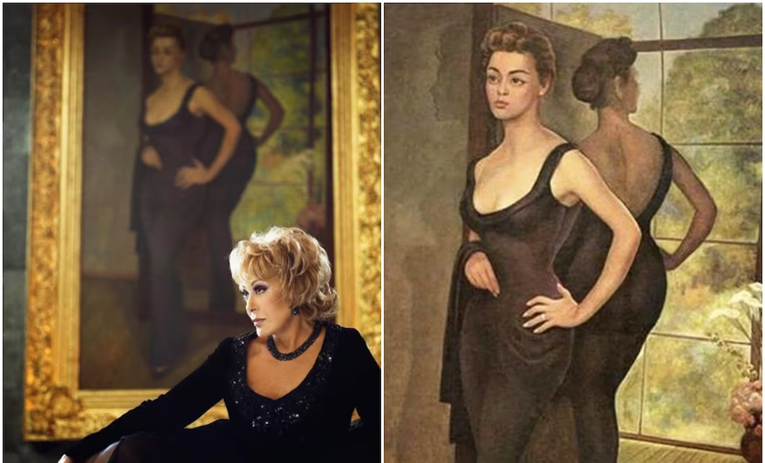 ⁠Cartonista analiza cuadro de Silvia Pinal, pintado por Diego Rivera; “son tres en una”