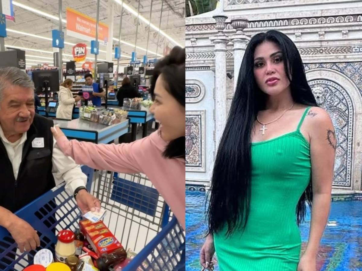 ‘Gomita’ regala dinero a abuelito en supermercado; internautas aseguran lo hizo para limpiar su imagen