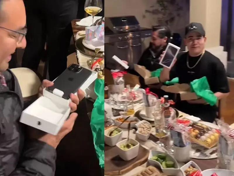 Jefa sorprende a sus empleados con un iPhone 16 Pro Max en la posada