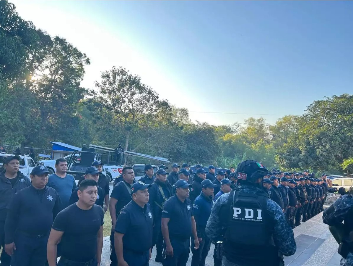 Detienen a 87 policías municipales en Chiapa de Corzo