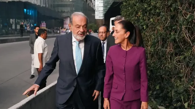 Sheinbaum defiende a Carlos Slim de acusaciones que compartió Elon Musk en su cuenta de X