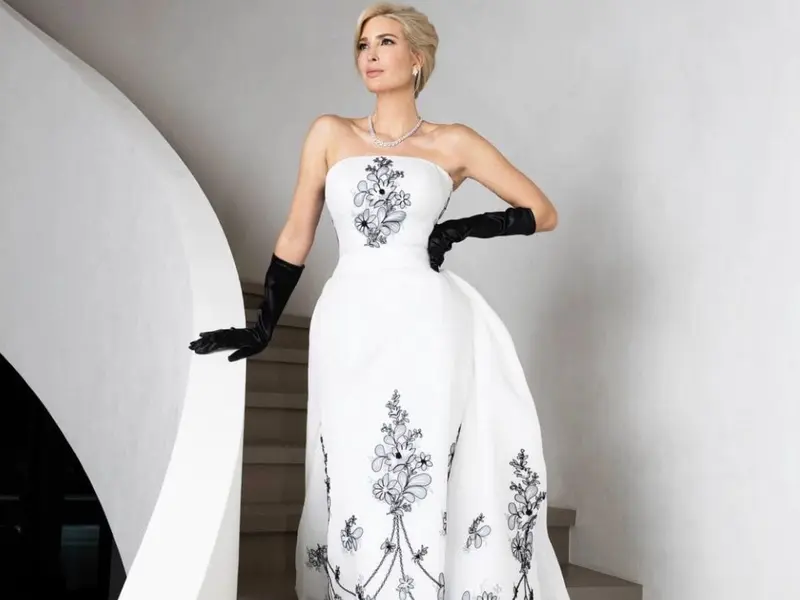 El vestido que Ivanka Trump usó en el baile presidencial rindió homenaje a Audrey Hepburn