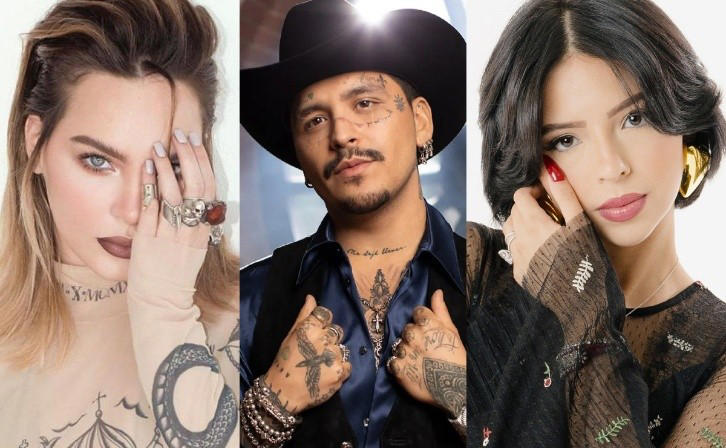 Ángela Aguilar, Christian Nodal y Belinda se verán las caras