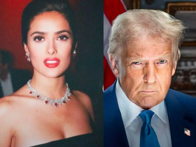 Salma Hayek revela que Donald Trump la cortejó y pudo haber sido Primera Dama de Estados Unidos