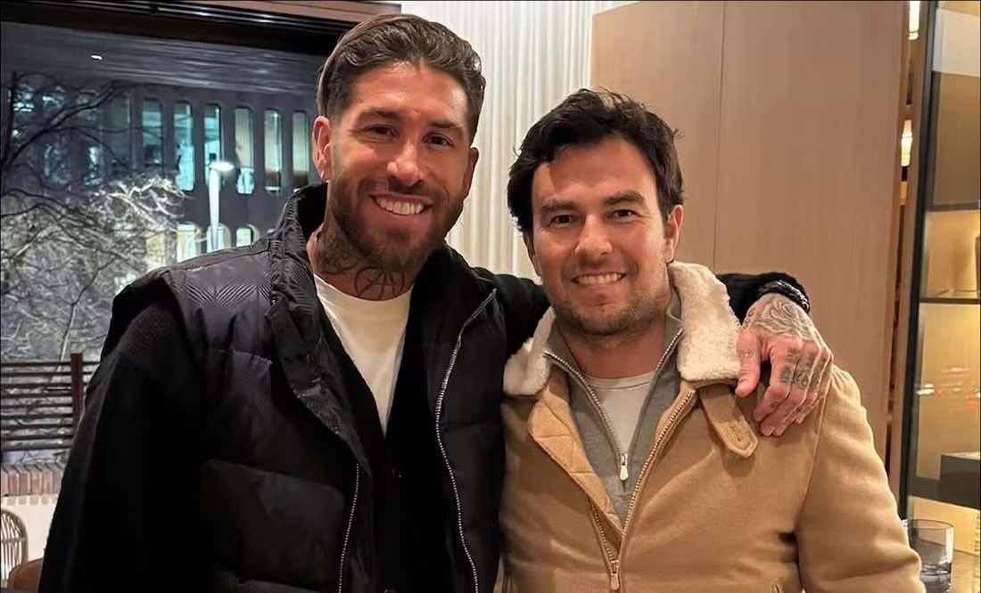 Checo Pérez presume foto con Sergio Ramos; ¿confirma la llegada del español al Monterrey?