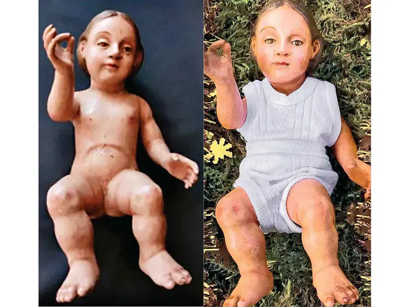Sustraen una antigua escultura de Jesús Niño