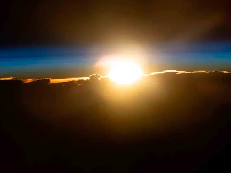 Así se vio la entrada del Año Nuevo 2025 desde el espacio