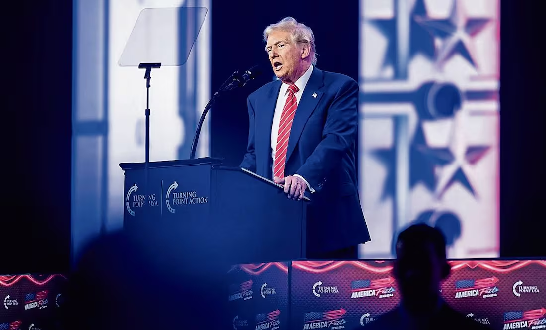 México “está esencialmente dirigido por los cárteles”, dice Trump; propone cambiar el nombre de Golfo de México a “Golfo de América”