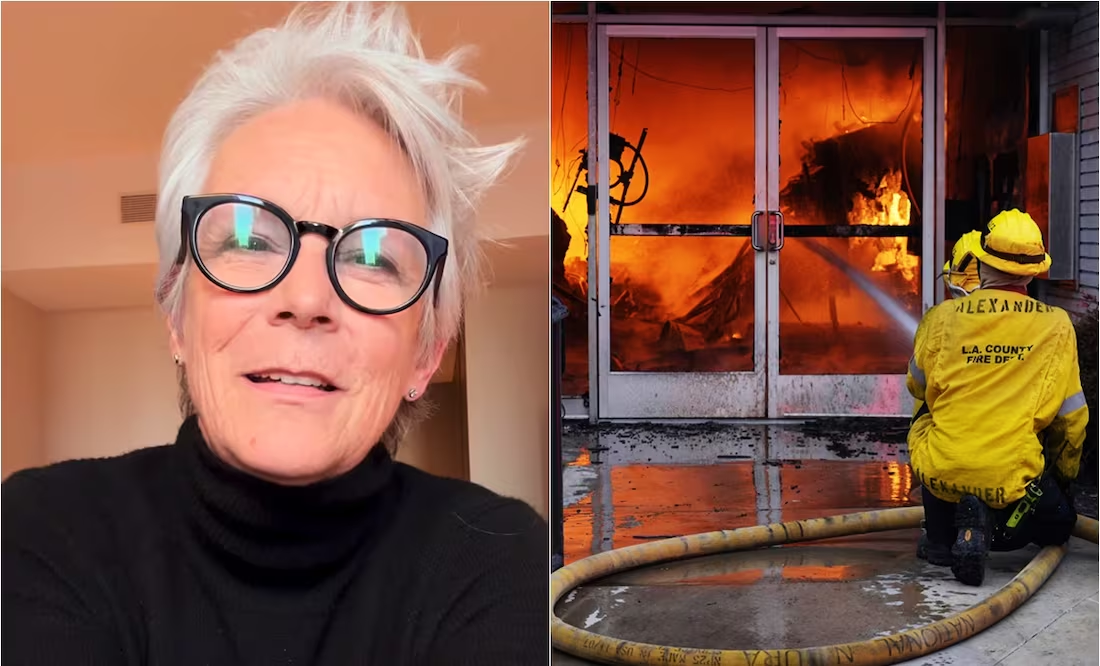 Jaime Lee Curtis donará un millón de dólares; apoyará el pago de bomberos que mitigan los incendios en Los Ángeles