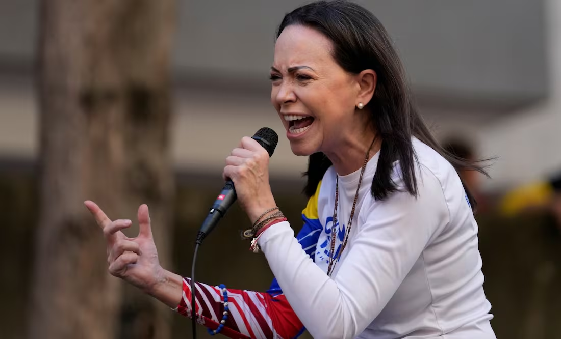 María Corina Machado fue “violentamente interceptada” durante protestas en Venezuela, reportan