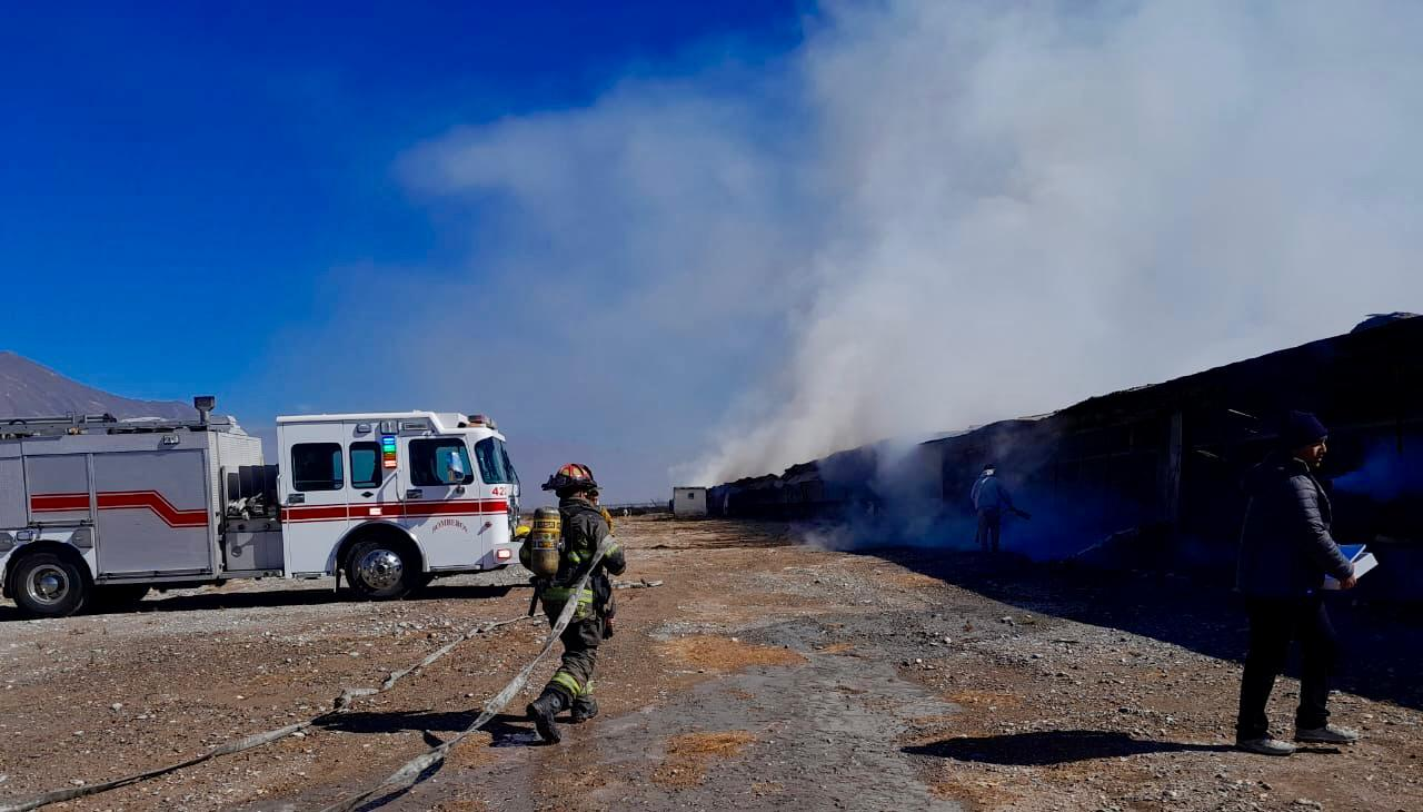 Reporte de incendio en las instalaciones de la empresa