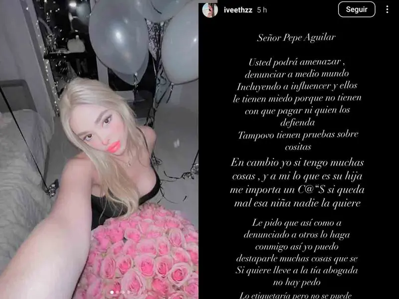 Influencer asegura estar embarazada de Christian Nodal y envía mensaje a Pepe Aguilar