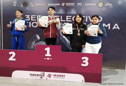 Consigue Coahuila 2 medallas en esgrima