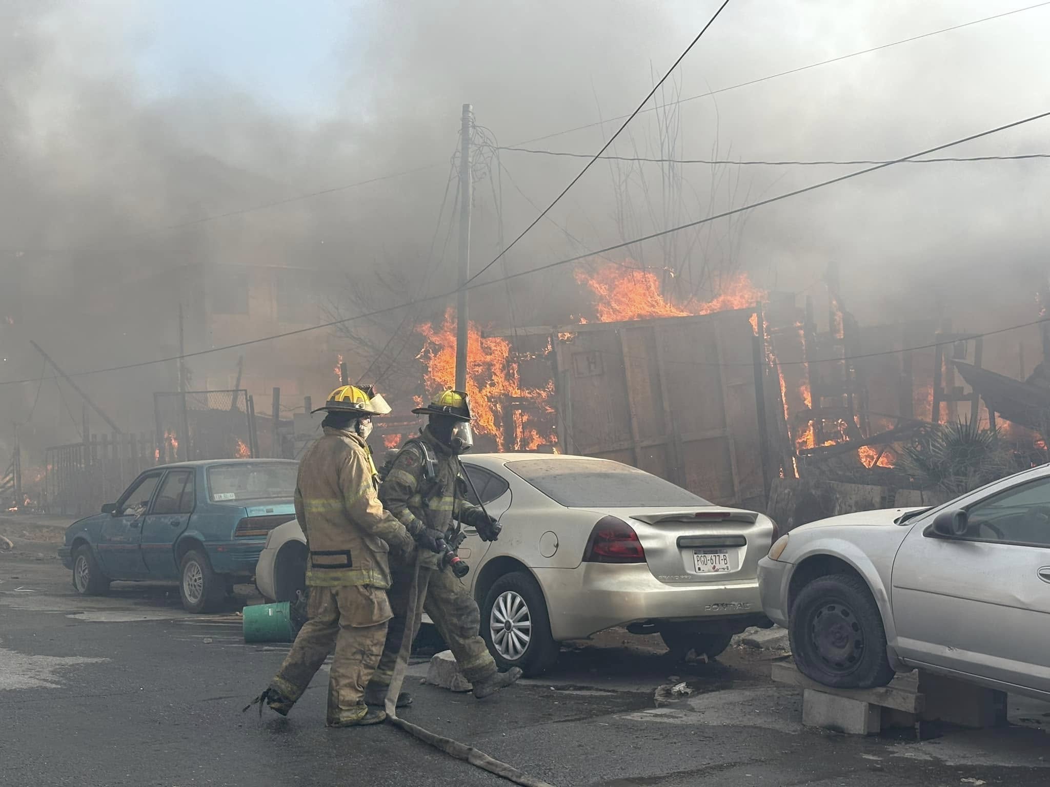 Provoca desastre incendio en Saltillo