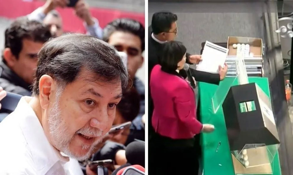 ‘No pasa nada’, dice Noroña tras errores en insaculación
