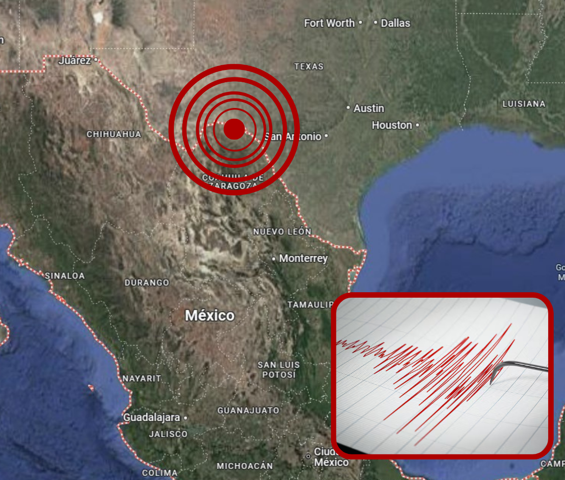 Sacude sismo Ciudad Acuña