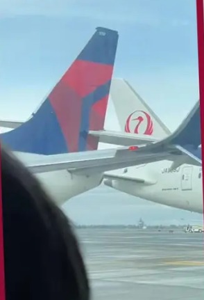 Avión de Japan Airlines choca en aeropuerto de Seattle contra aeronave de Delta que se dirigía a México