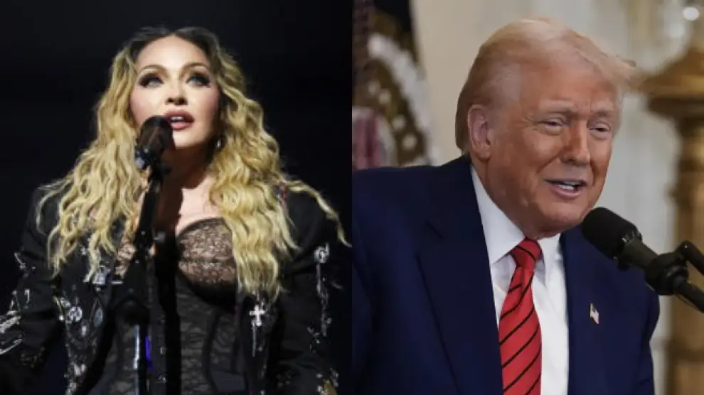 Madonna responde a Trump al compararse con un rey: «si esto es una broma no me río»