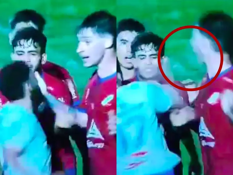 Futbolista da puñetazo de nocaut a su rival
