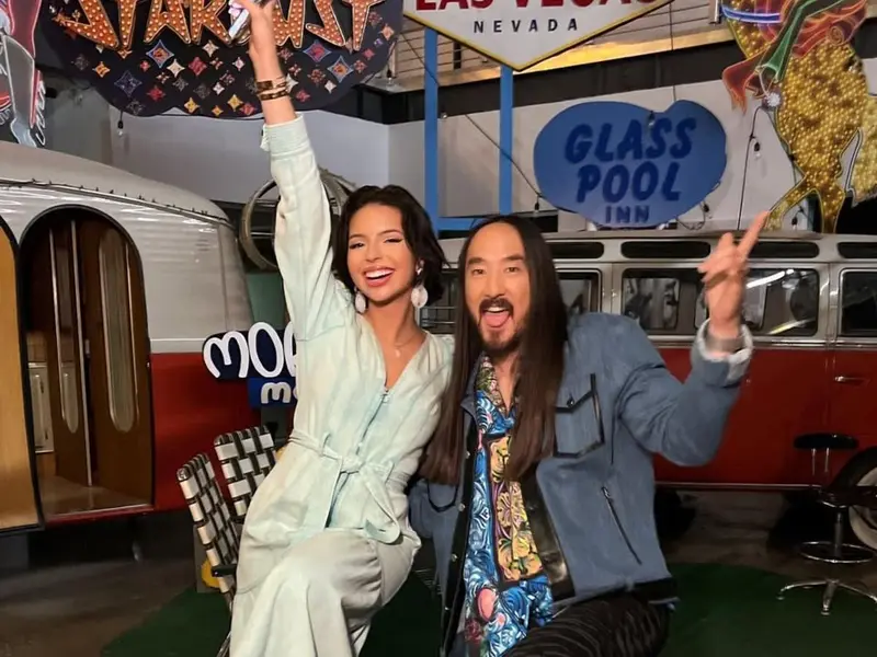 Ángela Aguilar es abucheada al aparecer en pantallas del show de Steve Aoki en EDC 2025