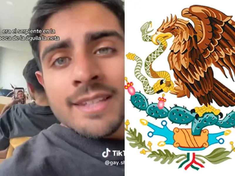 Extranjero asegura es la reencarnación de la serpiente devorada en el Escudo Nacional