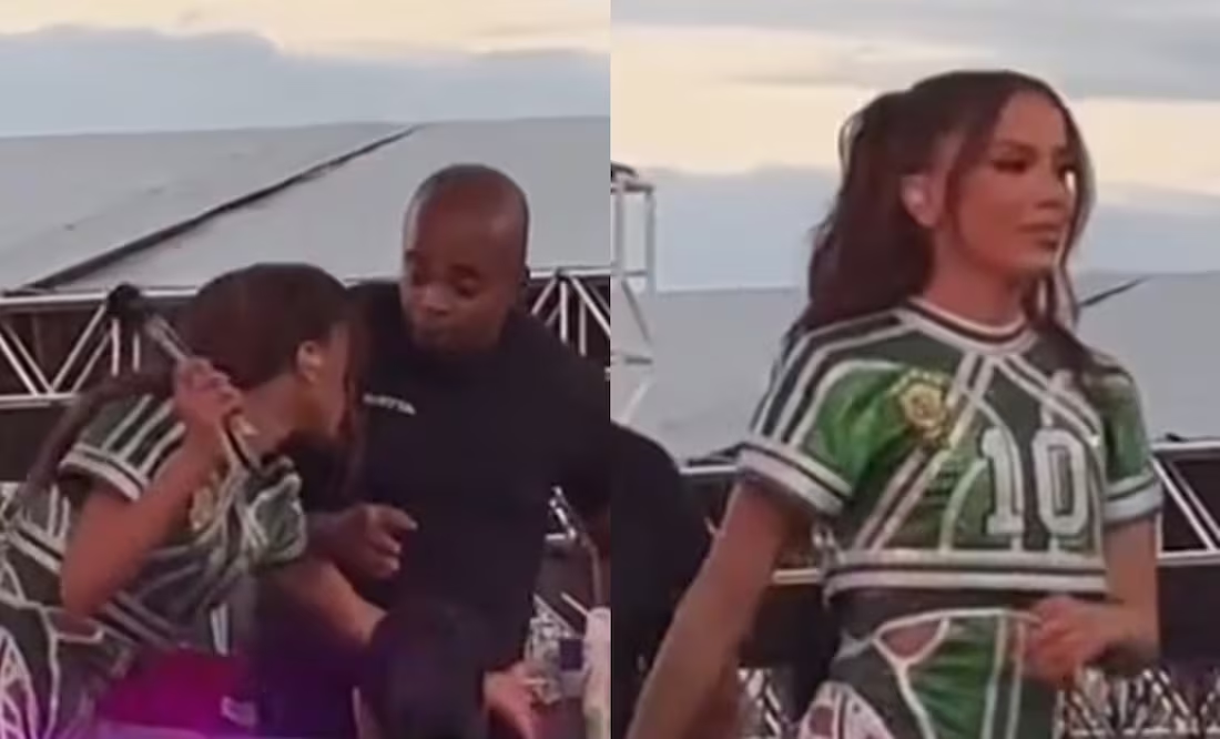 Anitta estalla por fallas de audio y lanza micrófonos en pleno concierto en Brasil