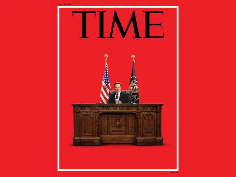 TIME pone en su portada a Elon Musk ‘gobernando’ desde la Oficina Oval