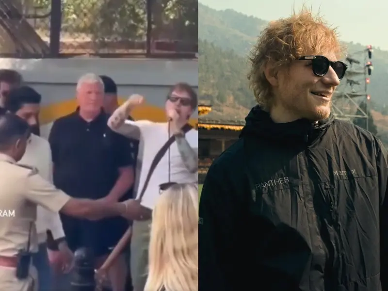 Ed Sheeran da concierto en calle de la India, pero policía detiene su show; «tenemos permiso»